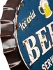 Blechschild Kronkorken Ice Cold Beer Served Here 33 cm Produktbild-Vorschau 4