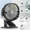 360° Mini USB Ventilator Akku Clip Fan Tischventilator mit Produktbild-Vorschau 6