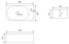 SAT Infinitio Handwaschbecken Miniwaschbecken Wandmontage Produktbild-Vorschau 5
