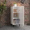 vidaXL Kredens biały wysoki połysk 34,5x34x90 cm materiał Podgląd zdjęcia produktu 2