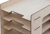 Großer Dokumenten-Organizer aus Sperrholz, 32x23 cm Produktbild-Vorschau 3