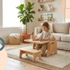 Relaxdays Kinderstuhl, integr. Kindertisch, Kleinkind ab 1, Produktbild-Vorschau 3