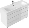 Wastafelmeubel voor badkamer, model "Fellini 120", wit, Productafbeelding-voorbeeld 2