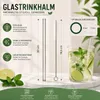 20 Glas Strohhalme + 5 Bürsten Trinkhalme Glashalme Produktbild-Vorschau 5