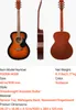 VEVOR Chitarra acustica Dreadnought, 40 pollici, chitarra Anteprima dell’immagine prodotto 7