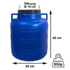 plasteo® 40 Liter Weithalsfass Rund mit Deckel und Griffen, Produktbild-Vorschau 2