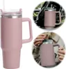 LS-LebenStil XL Edelstahl Trinkbecher Rosa 1200ml mit Griff Produktbild-Vorschau 1