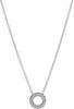 A silver necklace with a circular pendant is shown against a white background. Anteprima dell’immagine prodotto