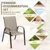 COSTWAY 2er Set Gartenstühle mit Armlehnen, Terrassenstühle Produktbild-Vorschau 7