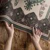 Buntes geometrisches Grün – Vinyl Fußmatte – 60x90 cm – Produktbild-Vorschau 3