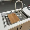 Multifunkčný kuchynský drez z nehrdzavejúcej ocele s Náhľad obrázku produktu 4