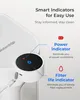 Close-up of a white water filter pitcher with smart indicators and charging cable. Anteprima dell’immagine prodotto