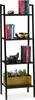 Scaffale da terra Relaxdays, moderno scaffale a scala con 4 Anteprima dell’immagine prodotto 1