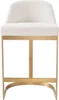 Casa Padrino Luxus Barstuhl Cremeweiß / Messing 53 x 51 x Produktbild-Vorschau 2