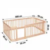 Parc pour bébé 90 x 200 cm, barrière de sécurité aspect Voir les images du produit 4