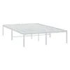 vidaXL Rama łóżka metalowa biała 120x190 cm Podgląd zdjęcia produktu 3