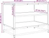 vidaXL, mobile TV, 61 x 40 x 46 cm, legno massello e Anteprima dell’immagine prodotto 7