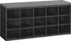 A shoe bench with multiple compartments and a cushioned top. Náhled obrázku produktu