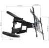 Techly Wandhalterung LCD 40"-80" Ultra Slim FullMotion Produktbild-Vorschau 2