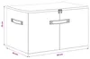 vidaXL Aufbewahrungsbox Vliesstoff 60 x 43 x 35 cm 90,3 L Produktbild-Vorschau 7