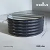 osoltus Hochbeet Gartenbeet Pflanzbeet halbrund aus Metall Produktbild-Vorschau 3