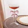 Šampanské sklo Ružový luk Móda Clear Tall Wine Glass Cup Náhľad obrázku produktu 4