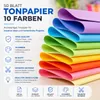 50x papier multicolore - 220 g/m² - Papier de bricolage & Voir les images du produit 5