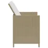 vidaXL Gartenstühle mit Kissen 4 Stk. Poly Rattan Beige - Produktbild-Vorschau 6