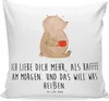 Mr. & Mrs. Panda Couchkissen Bär Morgenkaffee - Weiß - Produktbild-Vorschau 1