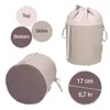 bellaCott Wäscheklammerbeutel Canvas mit 2 Karabinerhaken - Produktbild-Vorschau 2