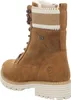A side view of a single brown boot. Produktbild-Vorschau