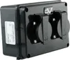 Wanddose 2x230V IP54 Schuko Stromverteiler Wandverteiler Produktbild-Vorschau 1