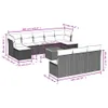 The Living Store 11-tlg. Garten-Sofagarnitur mit Kissen Produktbild-Vorschau 4