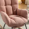 okwish Schaukelstühle Teddy Plüsch Lounge-Sessel Produktbild-Vorschau 6
