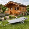 Chaise longue à roulettes avec toit Chaise longue pliante Voir les images du produit 4