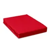 A red fitted sheet is folded and presented on a white background. Produktbild-Vorschau