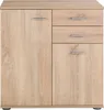 Kommode - Eiche Sonoma Nachbildung - B 71 cm - zwei Türen - Produktbild-Vorschau 4
