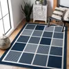Teppich SPRING 20426994 Quadrate, Rahmen geschlungen - blau Produktbild-Vorschau 4