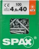 Spax Universalschrauben 4.5 x 40 mm TX 20 Senkkopf - 100 Produktbild-Vorschau 12