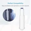 A product image featuring a water filter and a close-up inset of the filter being installed in a water pitcher. Produktbild-Vorschau