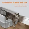 FATIVO Bac à Litière pour Chat XXL en Acier Inoxydable Voir les images du produit 7