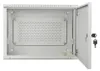 LANBERG 19" 4U+3U 540x200 Wandschrank Metalltür grau Produktbild-Vorschau 3