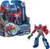 A Transformers EarthSpark Warrior Class Optimus Prime toy is shown in its packaging and also as a standalone figure. Anteprima dell’immagine prodotto