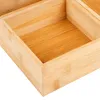 A close-up view of an empty bamboo storage box. Produktbild-Vorschau