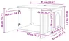 vidaXL Katzenhaus Weiß 85 x 55 x 50,5 cm Holzwerkstoff Produktbild-Vorschau 8
