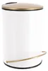 Metall-Abfalleimer mit goldenem Deckel und Fallbremse, 3 l, Produktbild-Vorschau 1