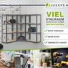 Juskys 3er Metall Regalsystem Easy - 1 Eckregal & 2 Produktbild-Vorschau 2