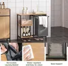 EUGAD Badregal mit Wäschekorb, für Badezimmer Waschküche, Produktbild-Vorschau 5