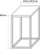 HMP Blumenständer Blumenbeet Silber Metall 100% Loft Produktbild-Vorschau 5