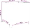 vidaXL Fioriera 50x50x50 cm Acciaio zincato Anteprima dell’immagine prodotto 7